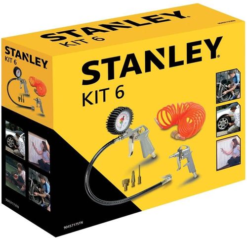 Stanley Kit 6 Pezzi Set per Aria Compressa