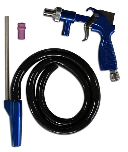 Pistola per sabbiatura semi professionale Kit PS-2, Blu/Argento
